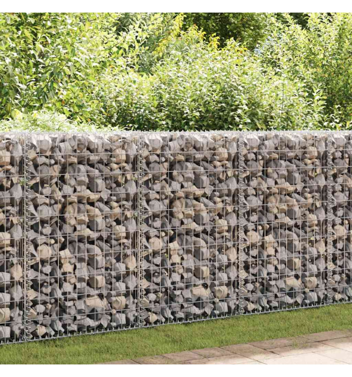 Spirales de gabion 24 pcs Acier galvanisé 100 cm | Mobilier & Déco