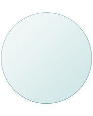 Dessus de table ronde en verre trempé 500 mm | Mobilier & Déco
