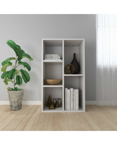 Bibliothèque/Buffet Blanc 50x25x80 cm Bois d’ingénierie | Mobilier & Déco