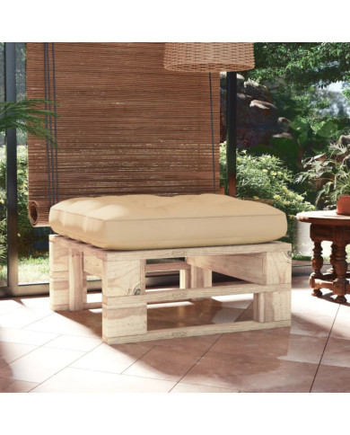 Pouf palette de jardin bois de pin imprégné | Mobilier & Déco