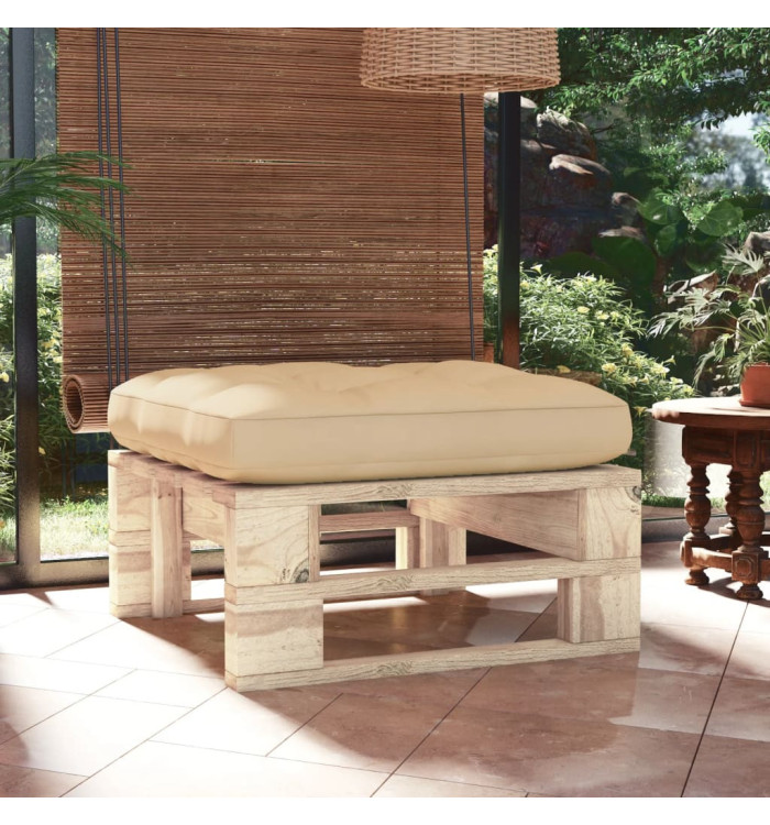 Pouf palette de jardin bois de pin imprégné | Mobilier & Déco