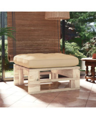 Pouf palette de jardin bois de pin imprégné | Mobilier & Déco