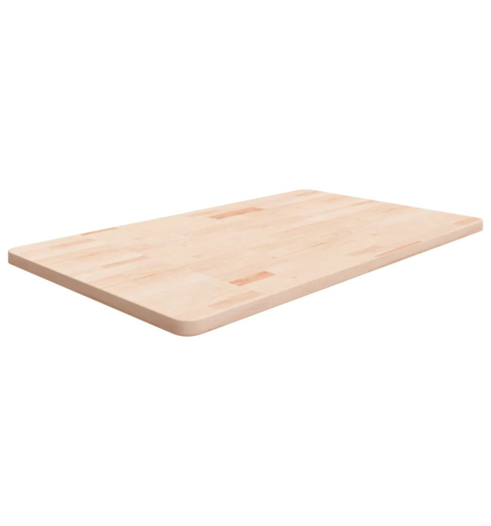 Comptoir de salle de bain 100x60x2,5 cm Bois massif non traité | Mobilier & Déco