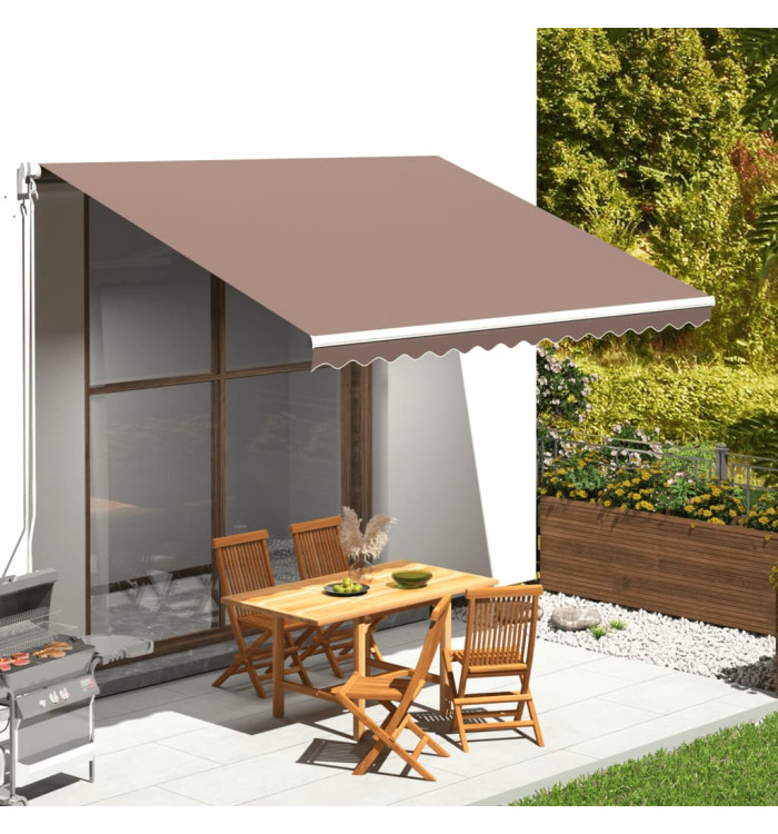 Tissu de remplacement pour auvent Marron 4x3 m | Mobilier & Déco