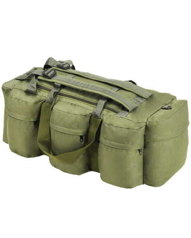 Sac de sport style militaire 3-en-1 90 L Vert olive | Mobilier & Déco