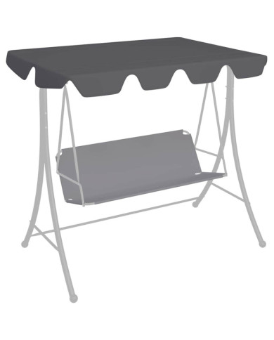 Toit rechange balançoire anthracite 188/168x145/110 cm | Mobilier & Déco