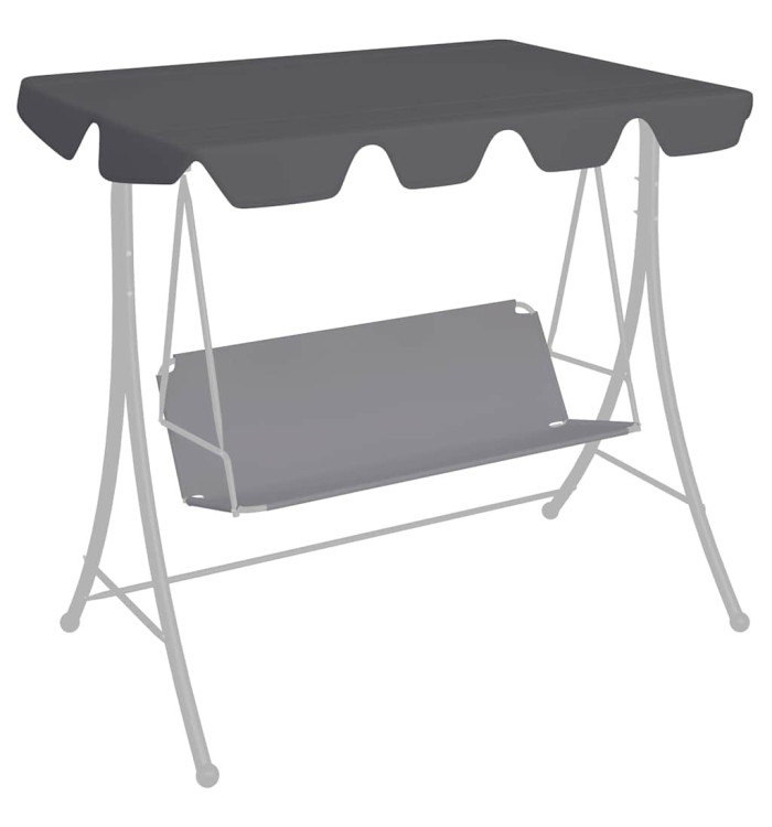 Toit rechange balançoire anthracite 188/168x145/110 cm | Mobilier & Déco