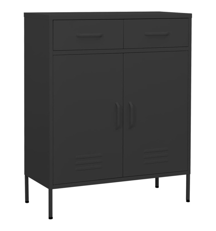 Armoire de rangement Anthracite 80x35x101,5 cm Acier | Mobilier & Déco