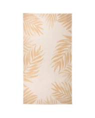 Tapis à tissage plat d'extérieur 80x150 cm Motif de feuille | Mobilier & Déco