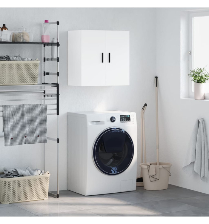 Armoire murale blanc 60x31x60 cm bois d'ingénierie | Mobilier & Déco