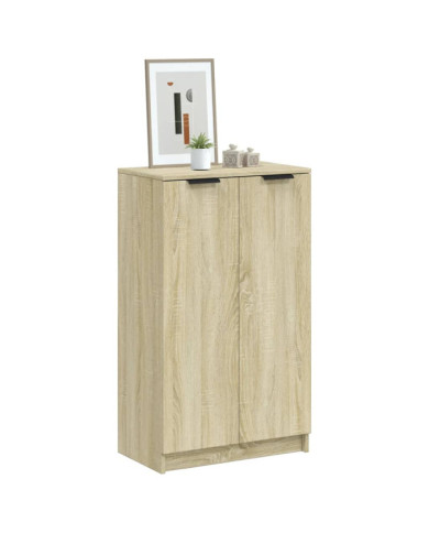 Armoire à chaussures Chêne sonoma 59x35x100cm Bois d'ingénierie | Mobilier & Déco
