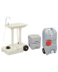 Ensemble de toilette support de lavage des mains réservoir eau | Mobilier & Déco