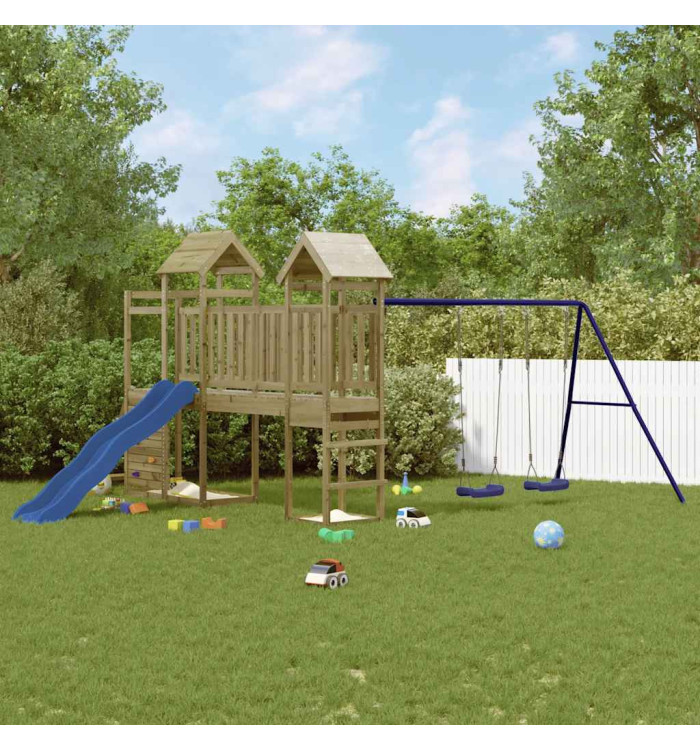 Aire de jeux d'extérieur bois de pin imprégné | Mobilier & Déco