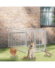 Chenil d'extérieur pour chiens 100 x 200 x 100 cm | Mobilier & Déco