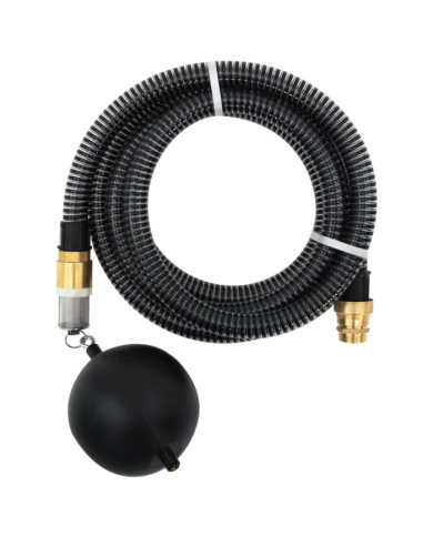 Tuyau d'aspiration avec raccords en laiton noir 1,1" 10 m PVC | Mobilier & Déco