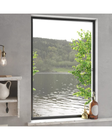 Moustiquaire pour fenêtres Anthracite 90x120 cm | Mobilier & Déco