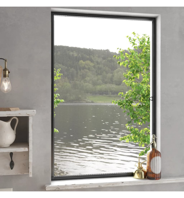 Moustiquaire pour fenêtres Anthracite 90x120 cm | Mobilier & Déco