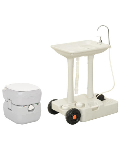 Ensemble de toilette et support de lavage des mains de camping | Mobilier & Déco