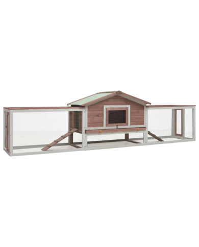 Clapier Moka 310x70x87 cm Pin massif et sapin | Mobilier & Déco