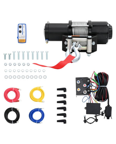 Treuil électrique 12 V 4500 lbs 2040 kg avec télécommande | Mobilier & Déco