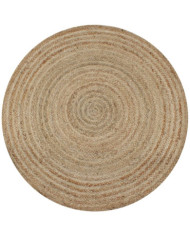 Tapis Jute tressé 120 cm rond | Mobilier & Déco
