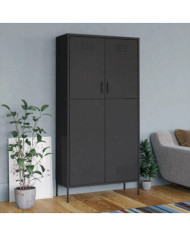 Garde-robe Anthracite 90x50x180 cm Acier | Mobilier & Déco