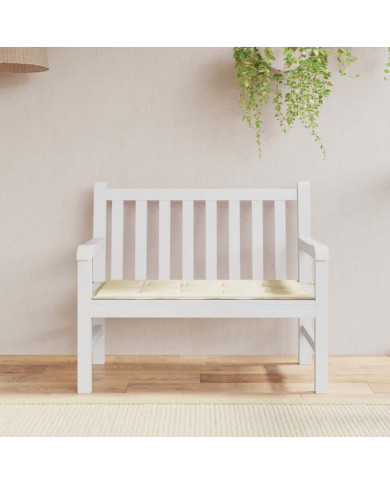 Coussin de banc de jardin crème 100x50x4 cm tissu oxford | Mobilier & Déco