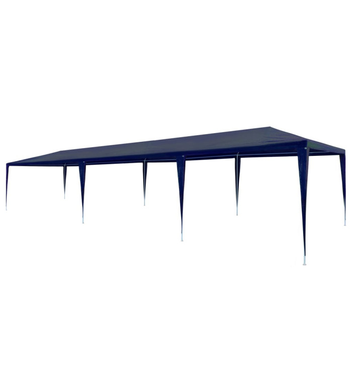 Tente de réception 3x9 m PE Bleu | Mobilier & Déco