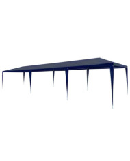 Tente de réception 3x9 m PE Bleu | Mobilier & Déco