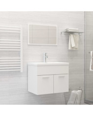 Ensemble de meubles de salle de bain Blanc Aggloméré | Mobilier & Déco