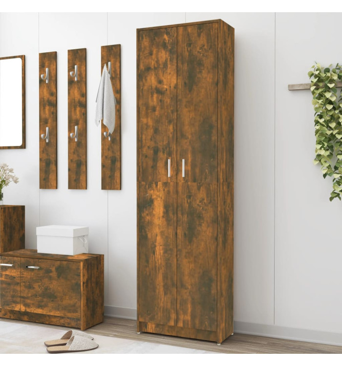 Garde-robe couloir Chêne fumé 55x25x189 cm Bois d'ingénierie | Mobilier & Déco