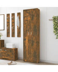 Garde-robe couloir Chêne fumé 55x25x189 cm Bois d'ingénierie | Mobilier & Déco