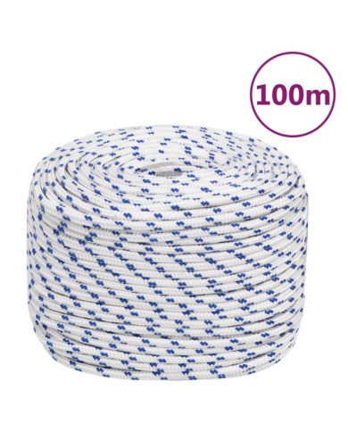 Corde de bateau Blanc 10 mm 100 m Polypropylène | Mobilier & Déco