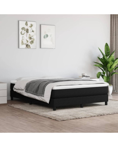 Matelas de lit à ressorts ensachés Noir 140x190x20 cm Tissu | Mobilier & Déco