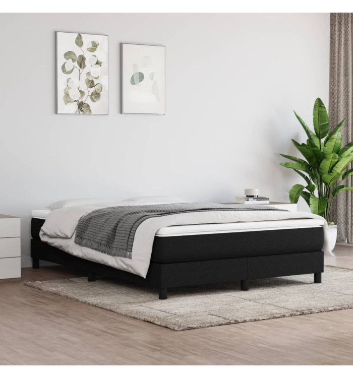 Matelas de lit à ressorts ensachés Noir 140x190x20 cm Tissu | Mobilier & Déco
