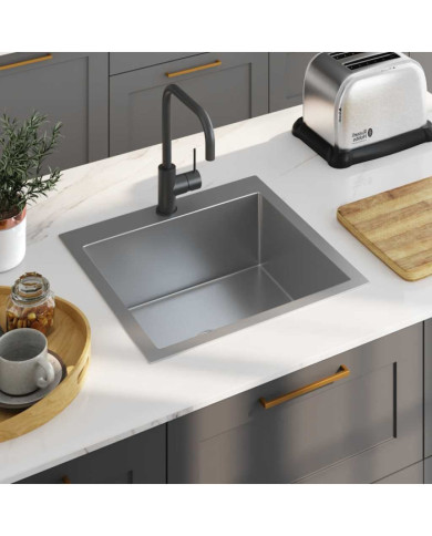 Évier de cuisine fait main Acier inoxydable | Mobilier & Déco