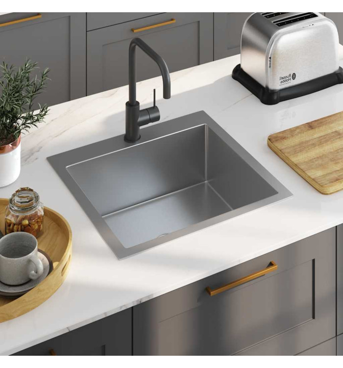 Évier de cuisine fait main Acier inoxydable | Mobilier & Déco