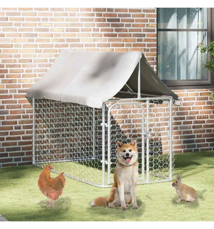 Chenil extérieur avec toit 200x100x150 cm | Mobilier & Déco