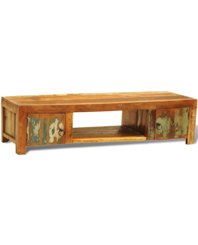 Meuble TV avec 2 portes Bois de récupération Vintage | Mobilier & Déco