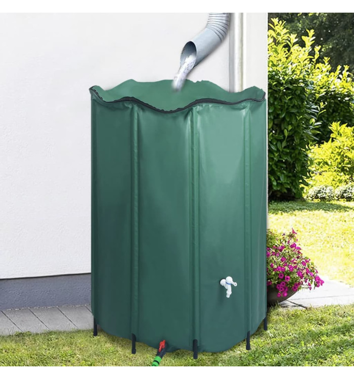 Réservoir pliable d'eau de pluie avec robinet 1250 L | Mobilier & Déco
