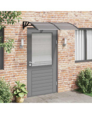 Auvent de porte Noir 150x75 cm Polycarbonate | Mobilier & Déco