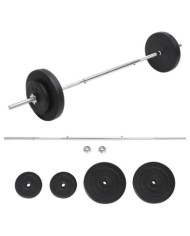 Ensemble d'haltères avec plaques 30 kg | Mobilier & Déco