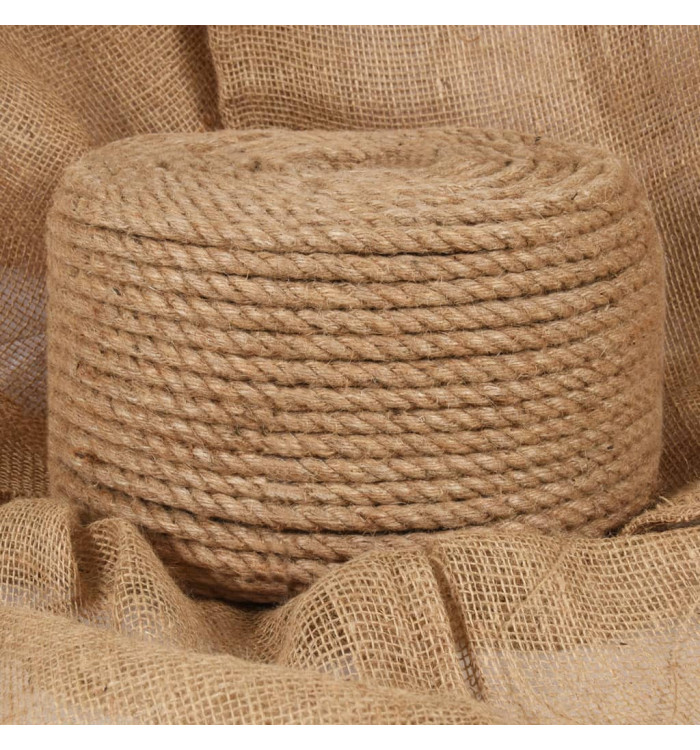 Corde 100 % jute 10 mm 100 m | Mobilier & Déco