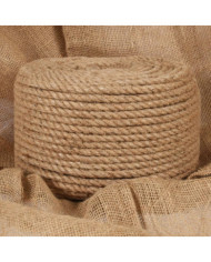 Corde 100 % jute 10 mm 100 m | Mobilier & Déco