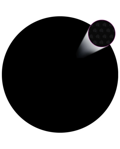 Couverture de piscine Noir 417 cm PE | Mobilier & Déco