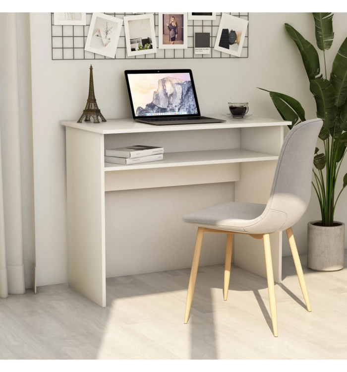 Bureau Blanc 90x50x74 cm Bois d'ingénierie | Mobilier & Déco