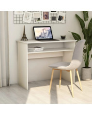 Bureau Blanc 90x50x74 cm Bois d'ingénierie | Mobilier & Déco