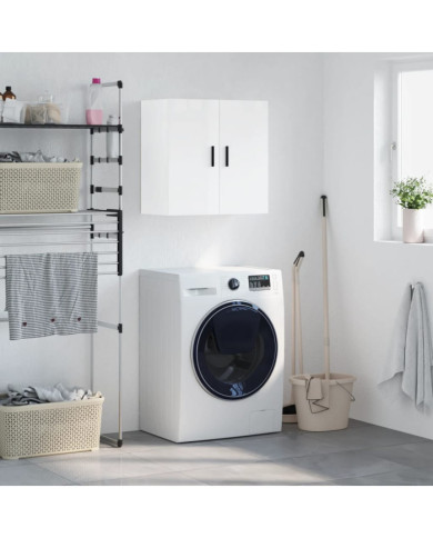 Armoire murale Blanc brillant 60x31x60 cm Bois d'ingénierie | Mobilier & Déco