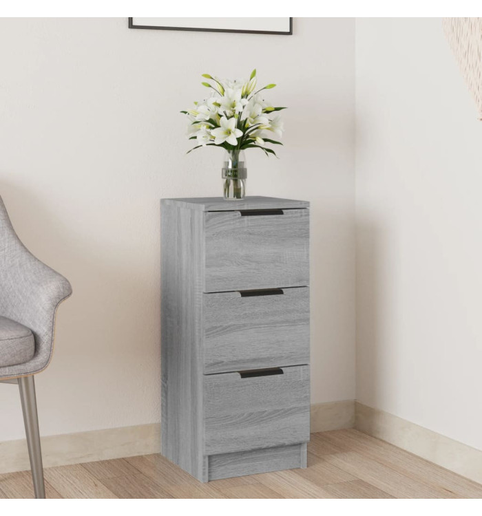 Buffet Sonoma gris 30x30x70 cm Bois d'ingénierie | Mobilier & Déco