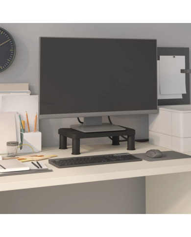 Support de moniteur Noir 38x24x10,5 cm | Mobilier & Déco
